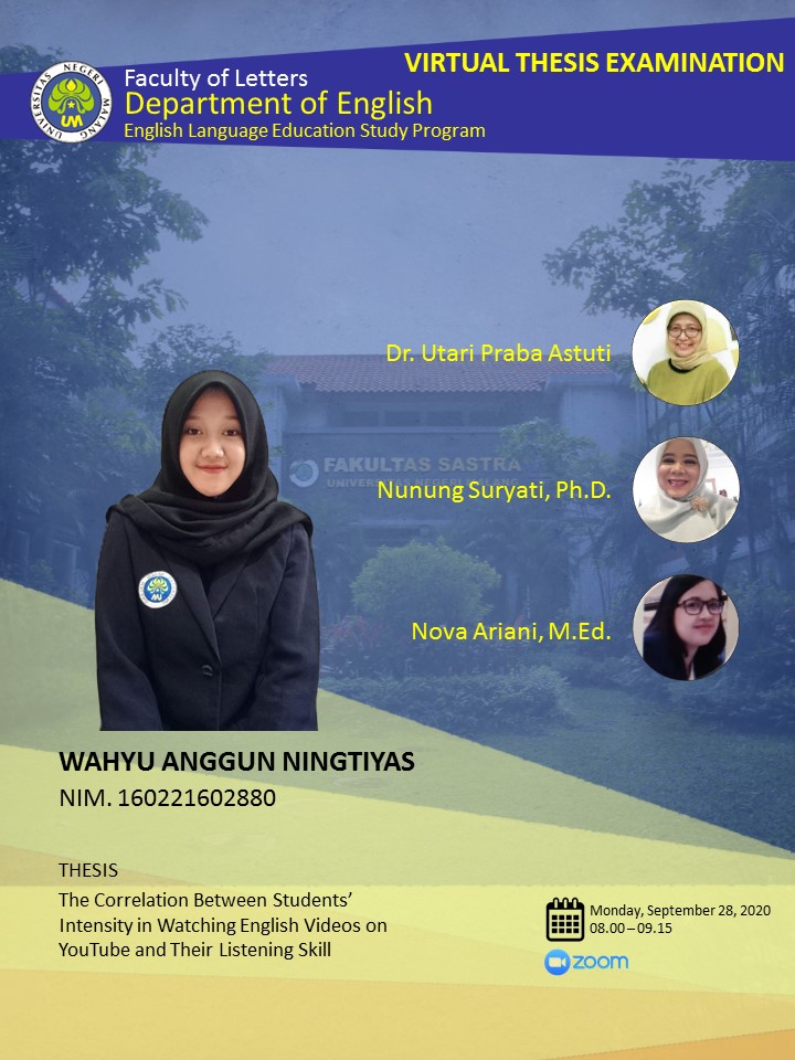Thesis Examination: Wahyu Anggun Ningtiyas