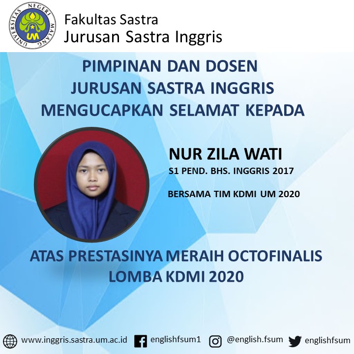 Congratulations Nur Zila Wati