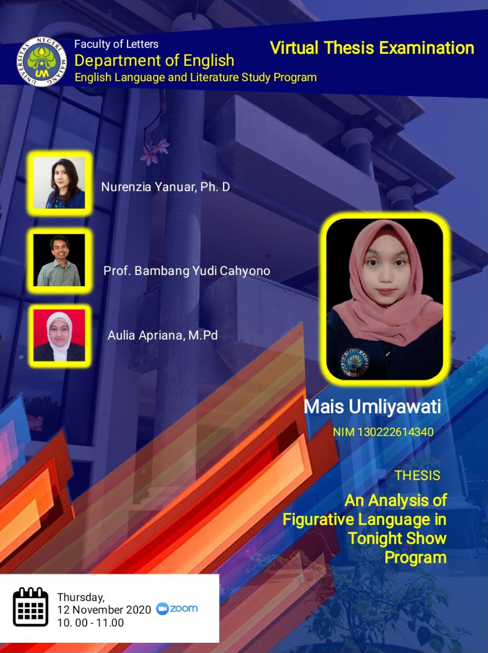 Virtual Thesis Examination MAIS UMLIYAWATI