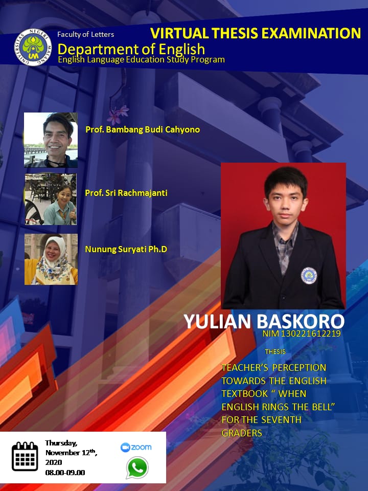 Virtual Thesis Examination YULIAN BASKORO
