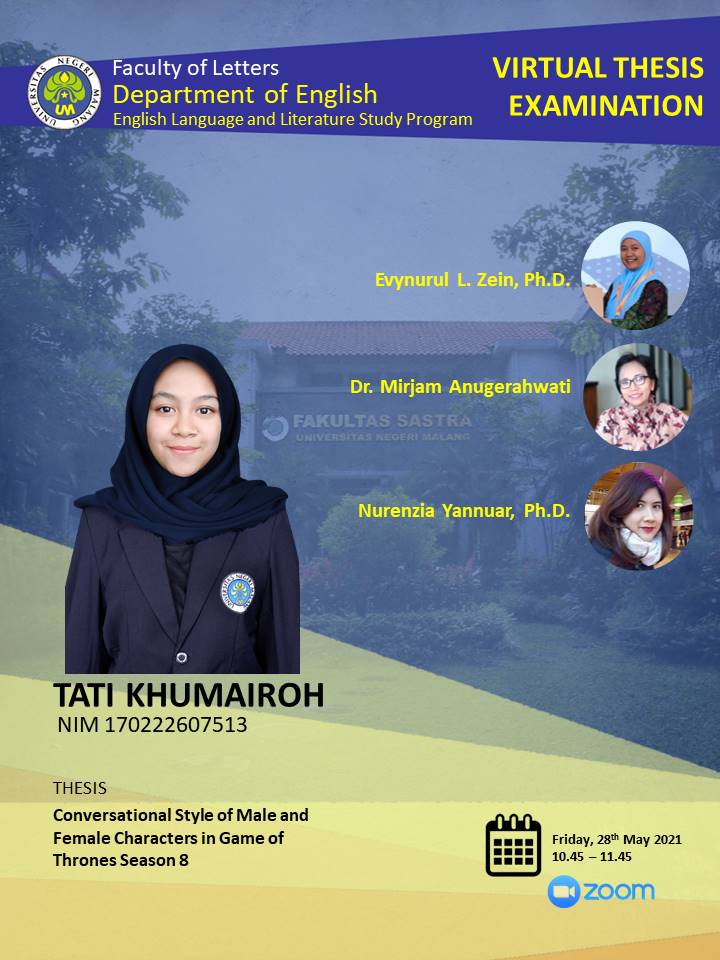 Virtual Thesis Examination TATI KHUMAIROH