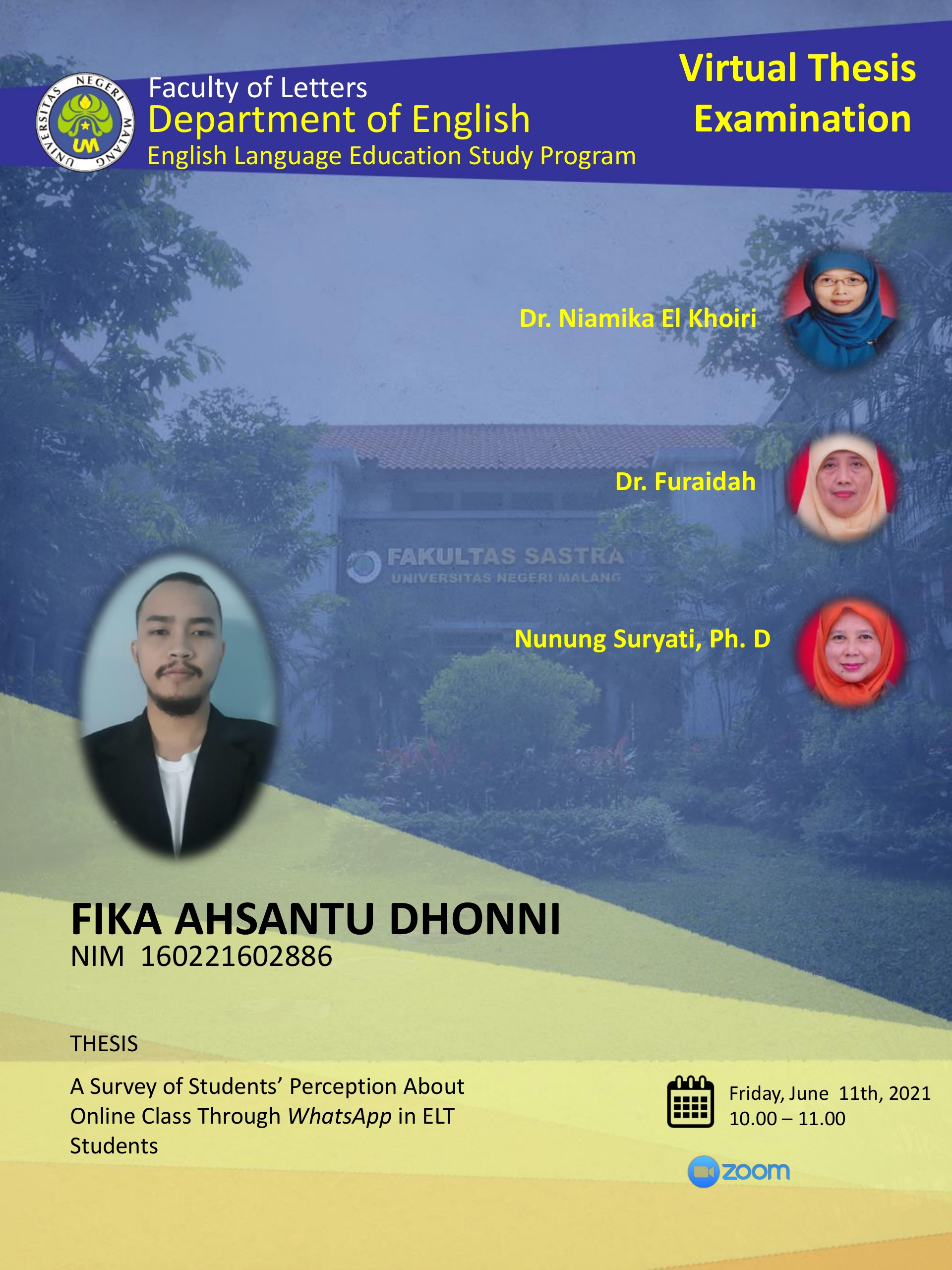 Virtual Thesis Examination FIKA AHSANTU DHONNI