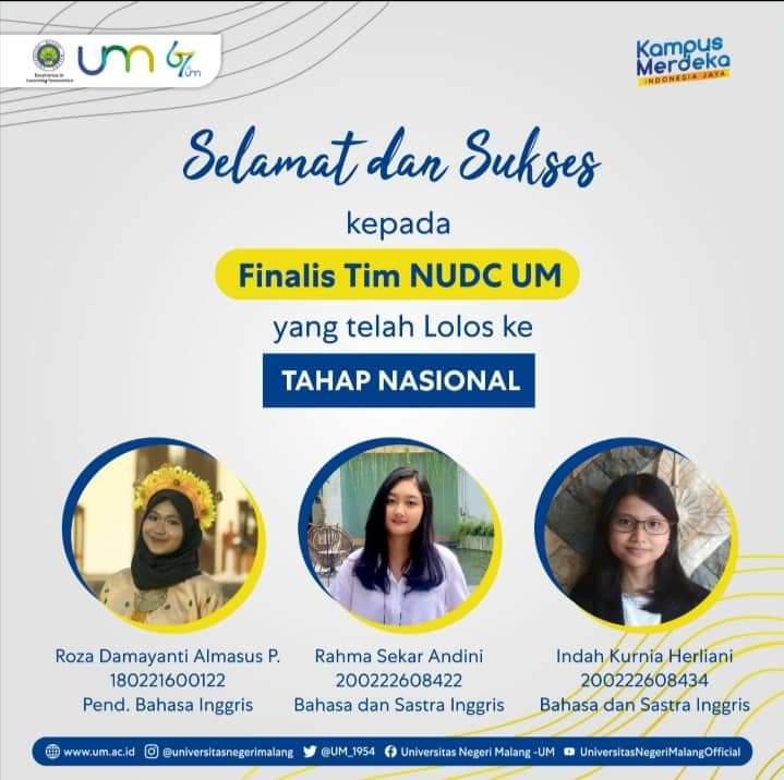 Congratulations to NUDC Team Finalists