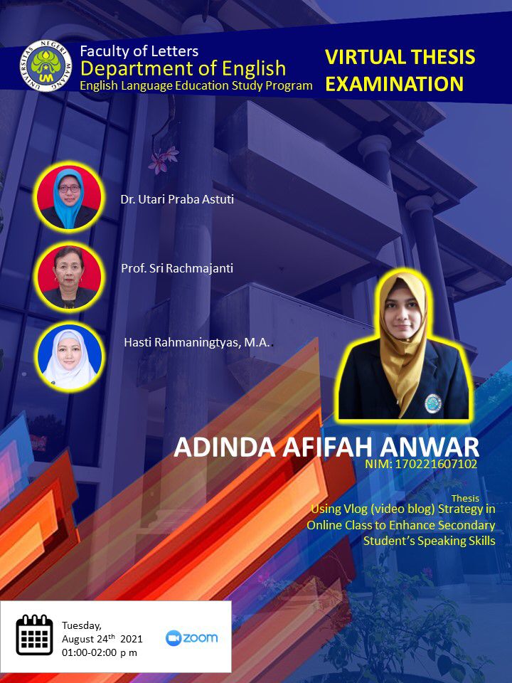 Virtual Thesis Examination ADINDA AFIFAH ANWAR
