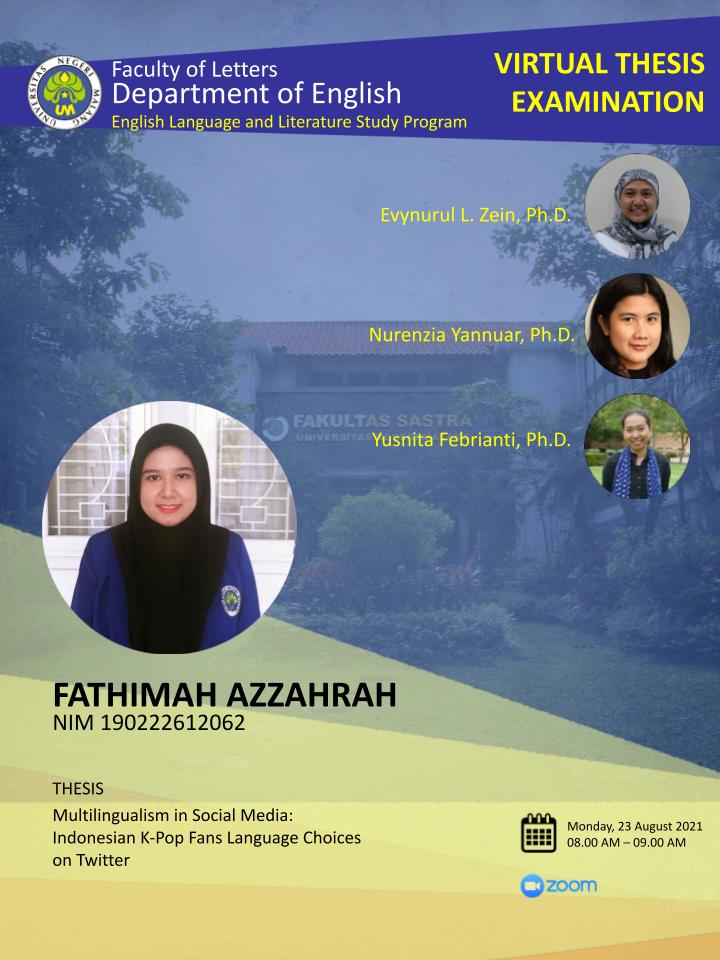 Virtual Thesis Examination FATHIMA AZZAHRAH