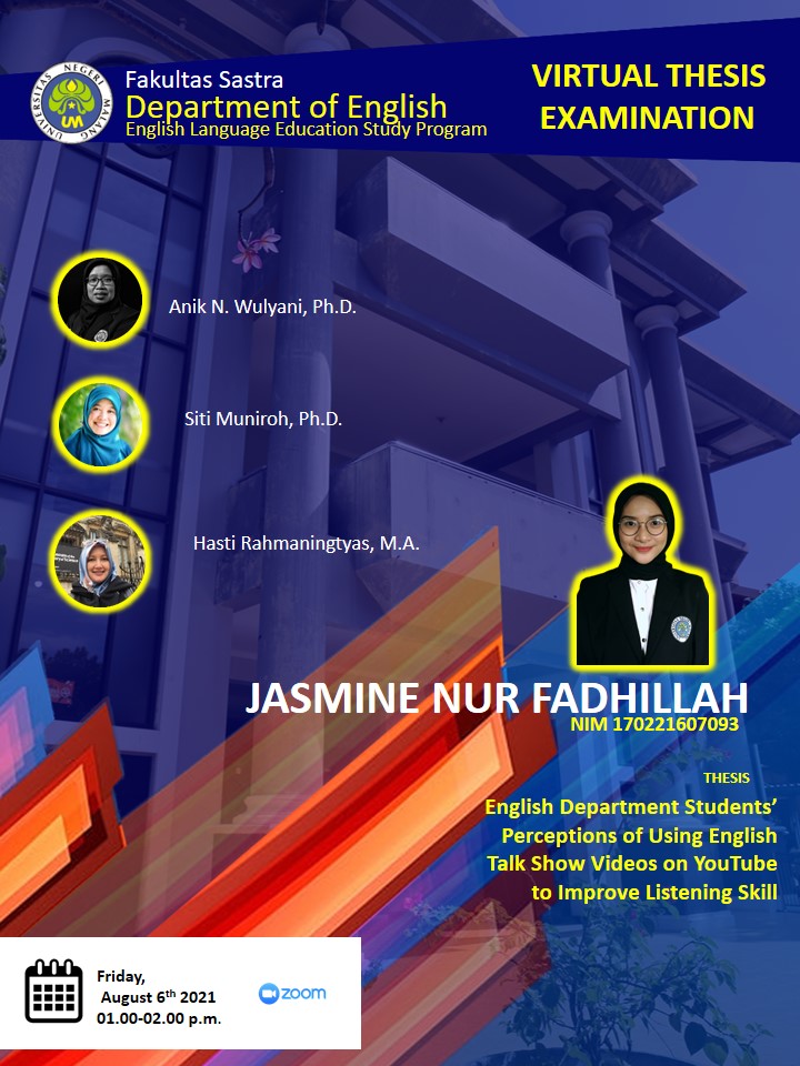 Virtual Thesis Examination JASMINE NUR FADHILLAH