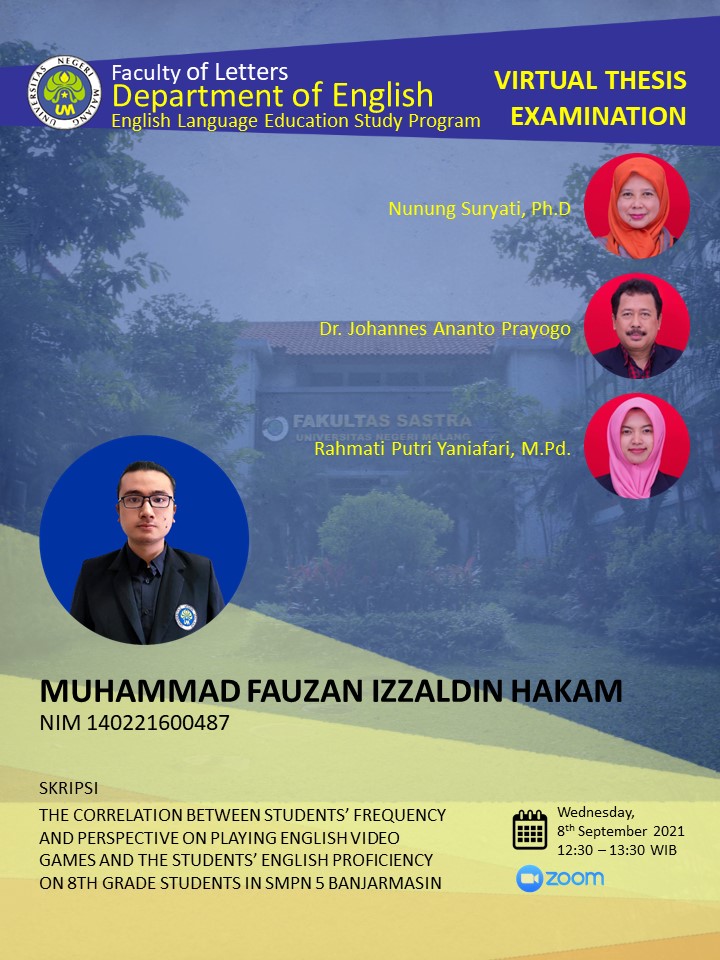 Virtual Thesis Examination Muhammad Fauzan Izzaldin Hakam
