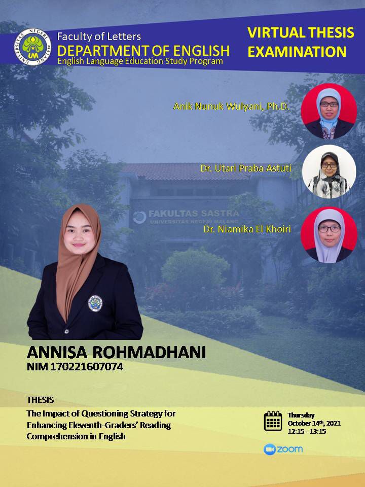 Virtual Thesis Examination ANNISA ROHMADHANI