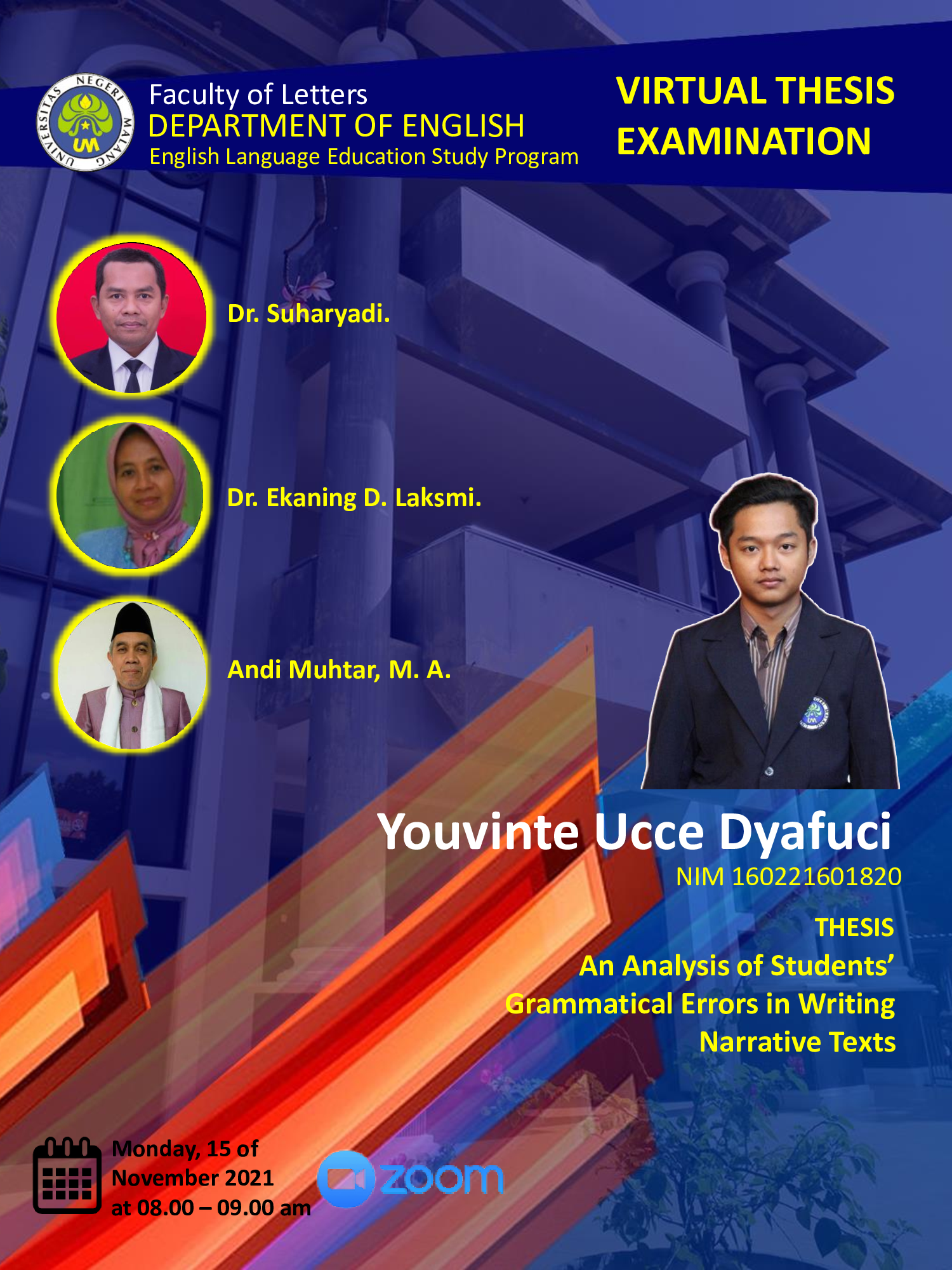 Virtual Thesis Examination YOUVINTE UCCE DYAFUCI