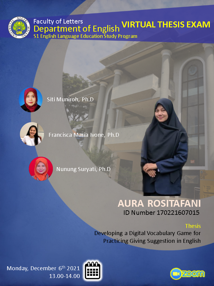 Virtual Thesis Examination AURA ROSITAFANI