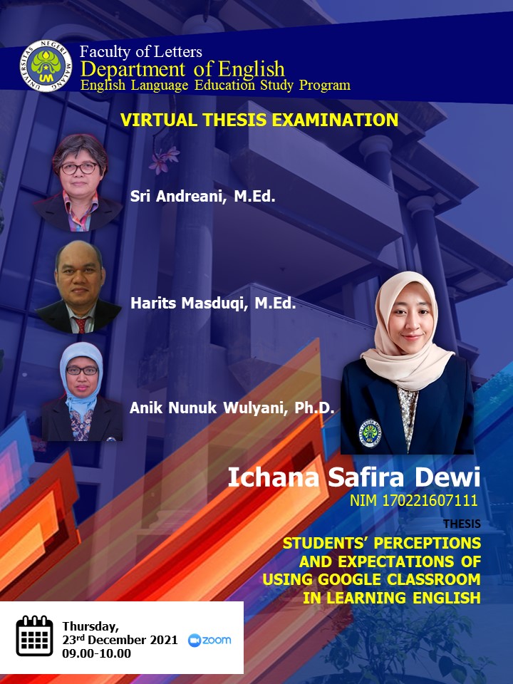 Virtual Thesis Examination ICHANA SAFIRA DEWI