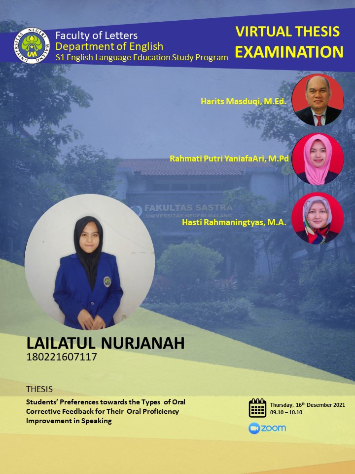 Virtual Thesis Examination LAILATUL NURJANAH