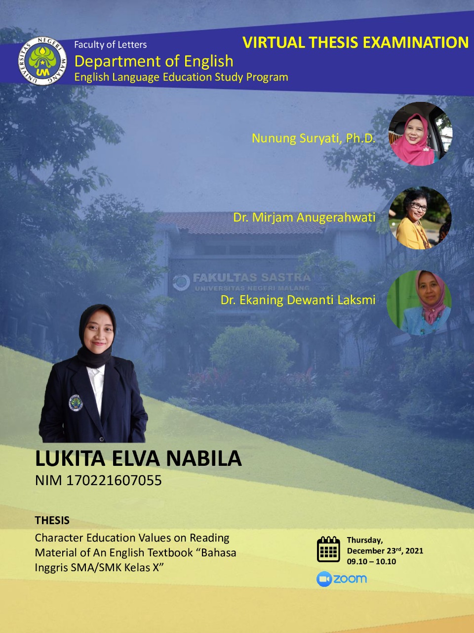 Virtual Thesis Examination LUKITA ELVA NABILA