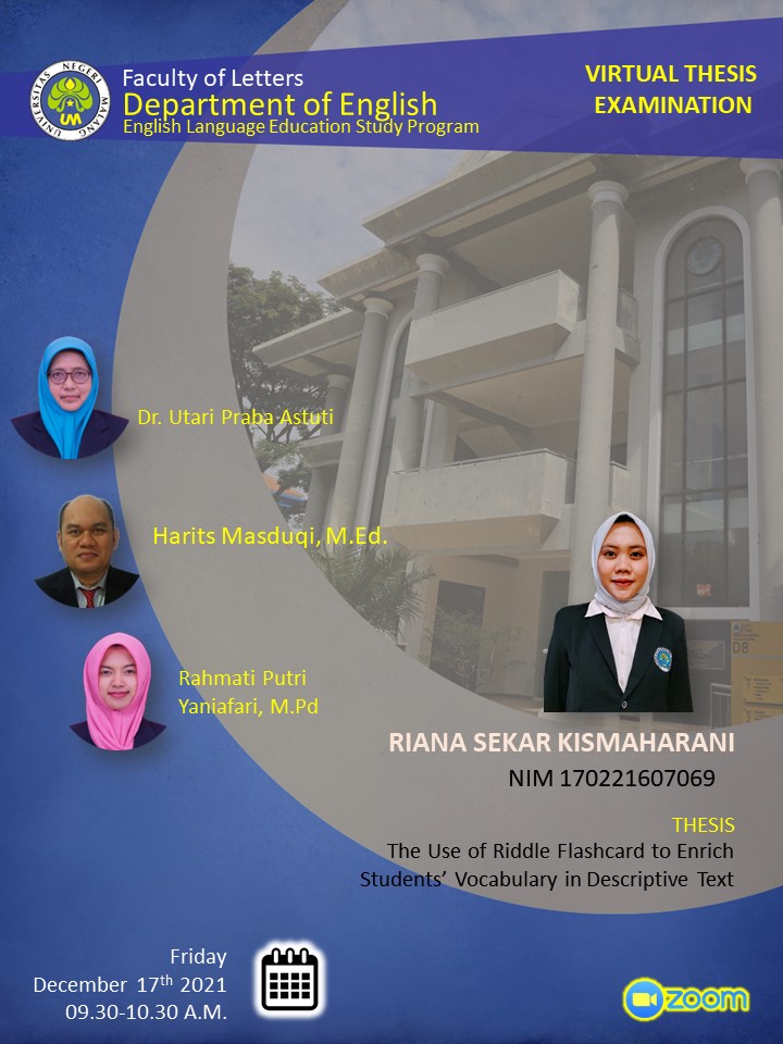 Virtual Thesis Examination RIANA SEKAR KISMAHARANI