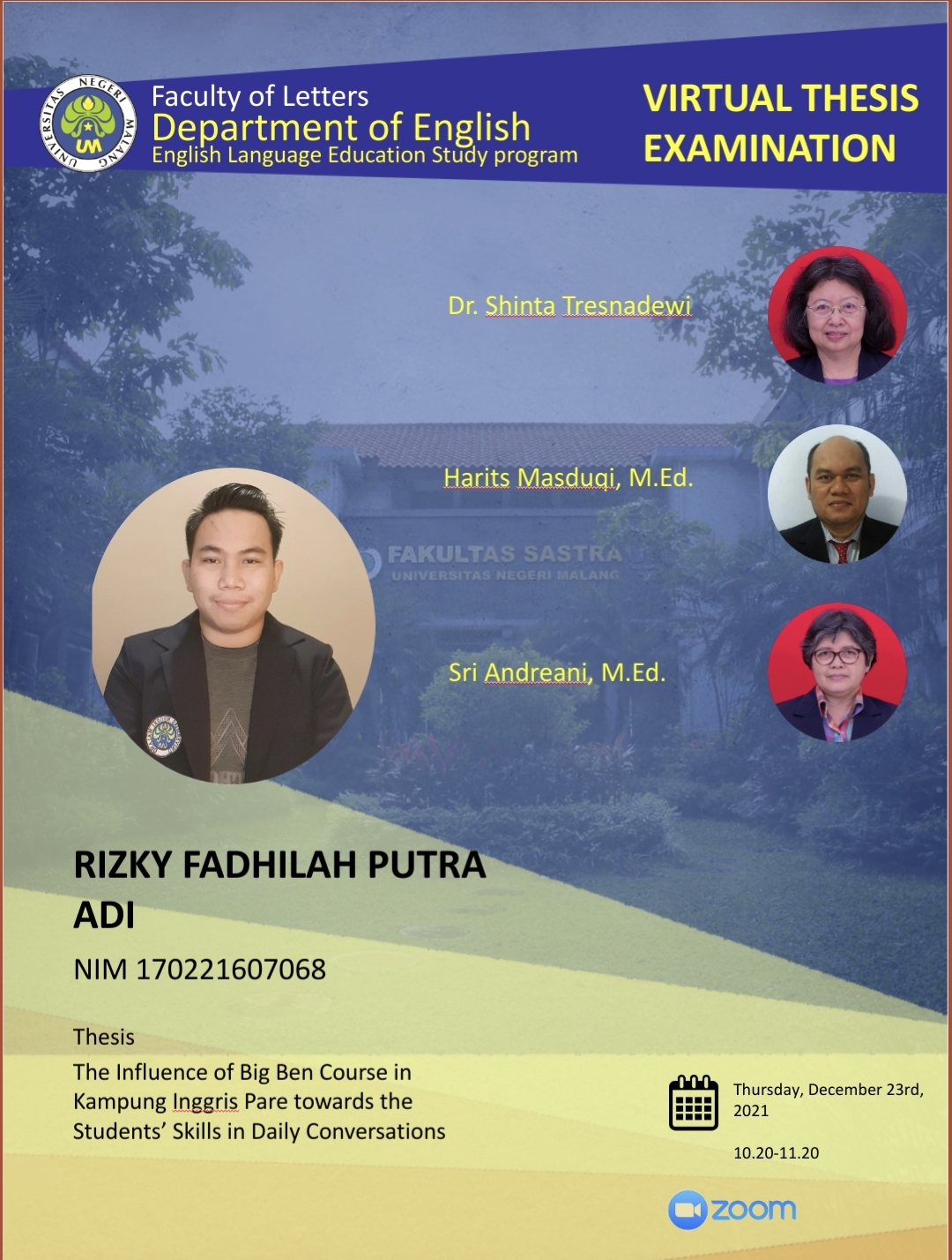 Virtual Thesis Examination RIZKY FADHILAH PUTRA ADI