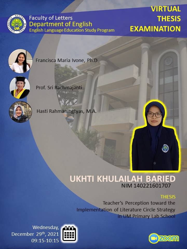 Virtual Thesis Examination UKHTI KHULAILAH BARIED