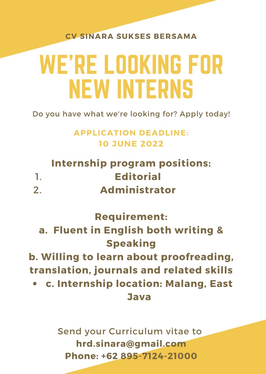 Magang di CV Sinara Sukses Bersama